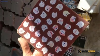 کاشی معرق و قیچی کردن طرح کاشی | گروه معماری سنتی آرچی لرن | قسمت سوم | 2021