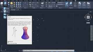 Revolve در اتوکد