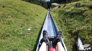 سورتمه سواری هیجان انگیز در Oeschinensee Kandersteg سوئیس