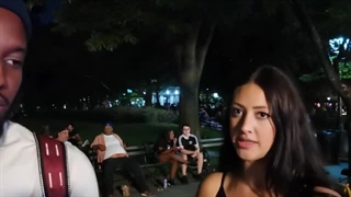 WOMAN COLD APPROACHING MAN