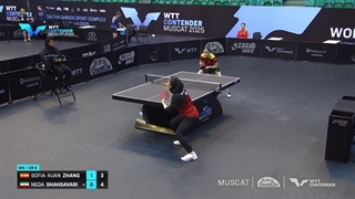 سوفیا ژوان ژانگ در مقابل ندا شهسوارى | مسابقات WTT Contender Muscat ۲۰۲۵