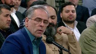 شعرخوانی آقای علی داوودی در دیدار رمضانی رهبر معظم انقلاب ۱۴۰۳/۱۲/۲۵