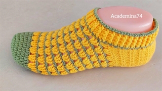 آموزش قشنگ ترین پاپوش قلاب بافی به زبان فارسی / مینا محمدیان مدرس تخصصی قلاب بافی  آکادمینا